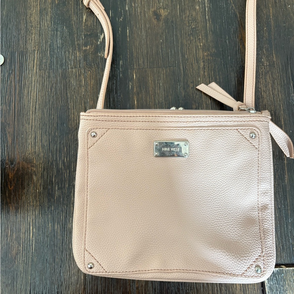 Nine West light pink crossbody bag